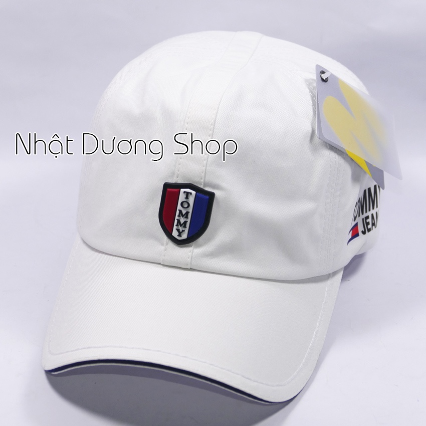 Mũ lưỡi trai ép mặt da TomMy cao cấp - Chất liệu vải Kaki bền chắc kết hợp với chữ ép tạo nên sự nổi bật cho người đội