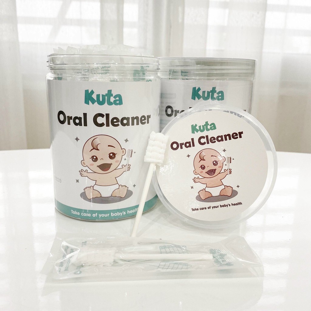 Chính hãng: Rơ lưỡi que cho bé Kuta Oral Cleaner