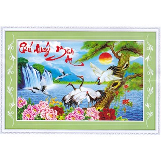Tranh Đính Đá ABC 3D Phú Quý Bình An 61333 (KHÁCH TỰ ĐÍNH) KT:80X54CM