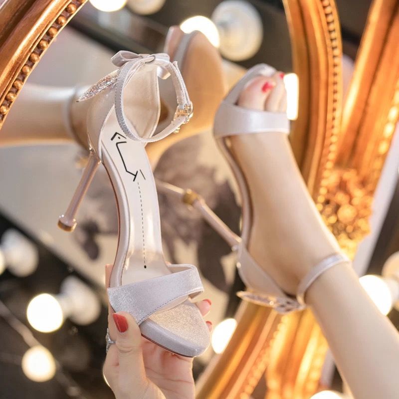 Giày Sandal Cao Gót Thời Trang Thanh Lịch Cho Nữ