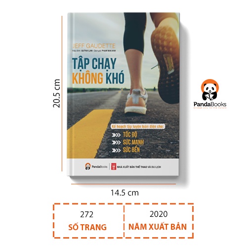 Sách - TẬP CHẠY KHÔNG KHÓ - Kế hoạch tập luyện toàn diện cho tốc độ, sức mạnh và sức bền - Pandabooks