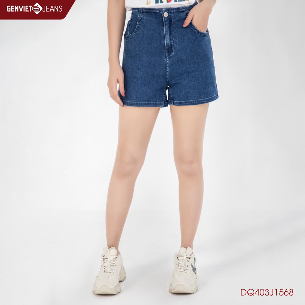 Quần Sooc Jeans Nữ DQ403J1568 GENVIET