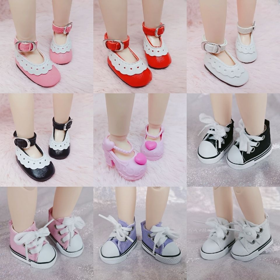 1 Đôi Xăng đan Da Nhiều Màu 30cm Cho Búp Bê 1 / 6
