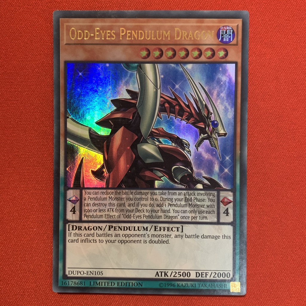 EN-JP]Thẻ Bài Yugioh Chính Hãng] Odd-Eyes Pendulum Dragon