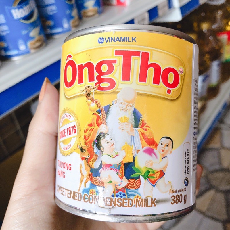 Sữa Đặc Ông Thọ Trắng Lon 380g