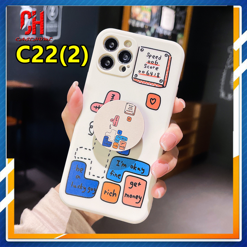 Ốp Lưng Gắn Kèm Máy Chơi Game Cổ Điển Dành Cho Realme C21 C25 C20 C15 C12 C11 2021 5 5S 5i 6i C17 7i C1 C2 C3 C3i C25S C20A realme Narzo 20 10 10A 20A 30A