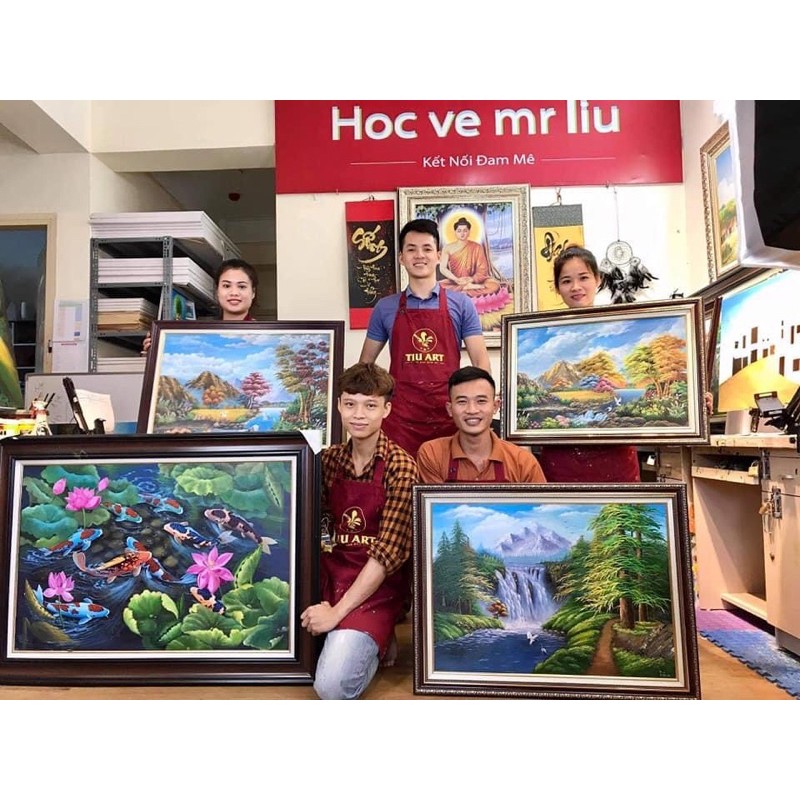 Toan vẽ Tranh/Canvass vải Hàn dày 40x50, 40x60, 50x50