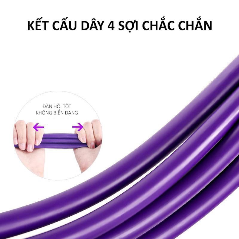 Dụng cụ tập bụng tay lưng nam nữ tại nhà, dây đai kháng lực đàn hồi có bàn đạp chính hãng DOBETERS - bảo hành 3 tháng