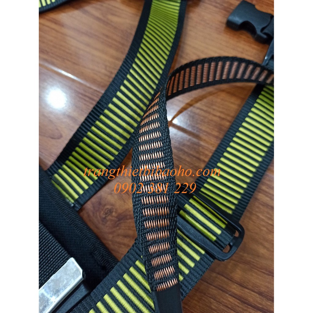 Dây an toàn bán thân Kukje Hàn Quốc1 móc thép mạ Niken CHỐNG SỐC - DBT-HQKJ-1MT(B)