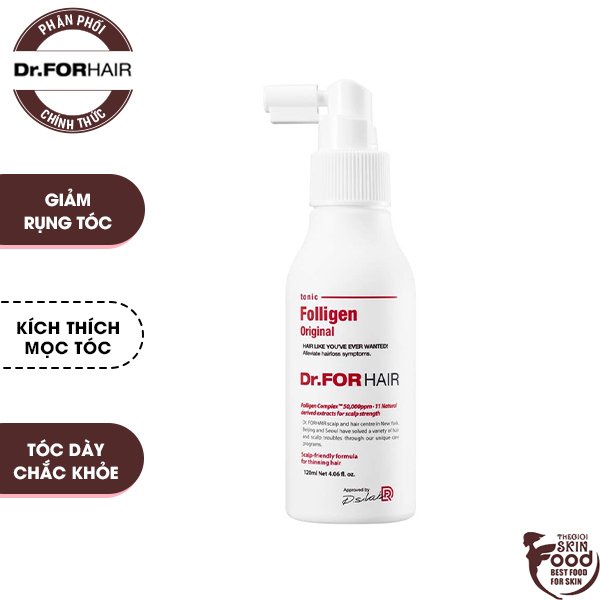 Tinh Chất Dưỡng Da Đầu Giảm Rụng Tóc, Kích Thích Mọc Tóc Dr.FORHAIR Folligen Tonic 120ml