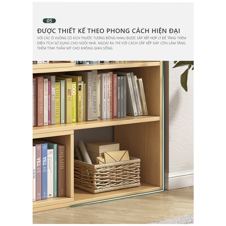 Kệ sách gỗ đa năng Gapi thiết kế siêu thông minh - GP209