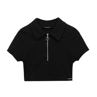 ÁO CROPTOP DÂY KÉO