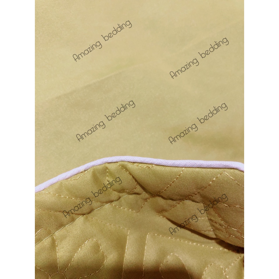 1 đôi Vỏ  gối cotton poly trần bông size 45-65cm thêu hoa.