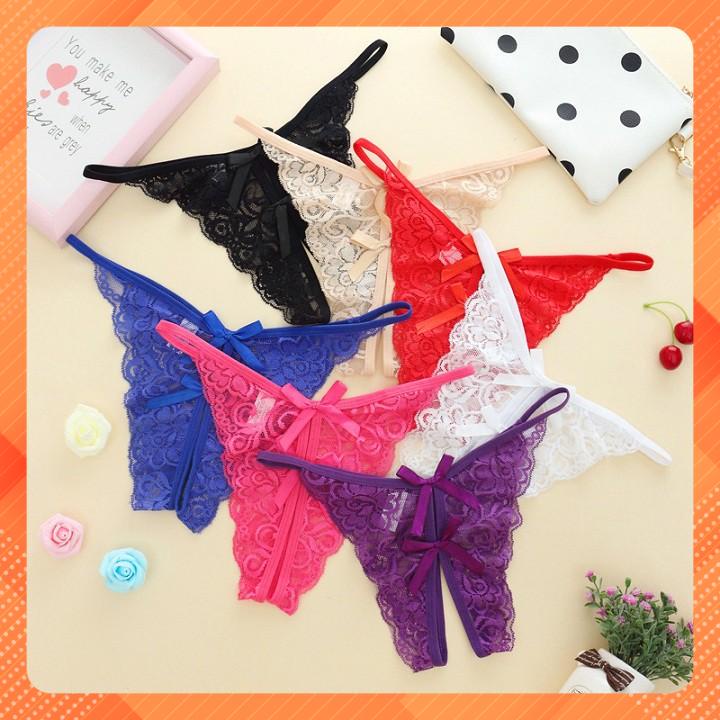 Quần lót nữ ren lọt khe xẻ đáy - Quần lót nữ sexy AQ033