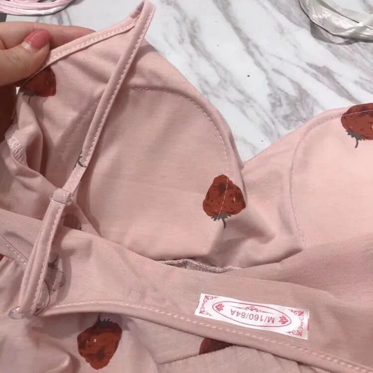 [Mã WAPUSH hoàn 12% xu đơn 99k] bộ ngủ hai dây hình dâu | BigBuy360 - bigbuy360.vn