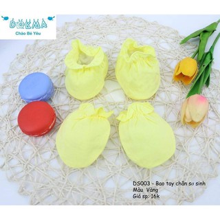 Bộ bao tay chân sơ sinh Dokma DS003