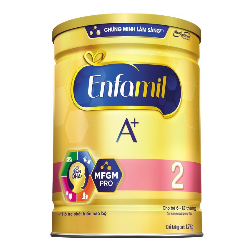 Sữa bột Enfamil A+ 2 DHA+ và MFGM 1.7kg