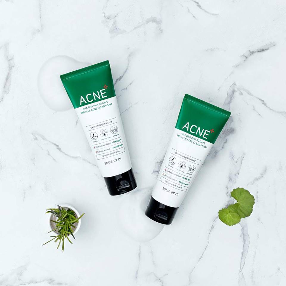 Sữa rửa mặt Some By Mi AHA-BHA-PHA 30 days Miracle Acne Clear Foam | BigBuy360 - bigbuy360.vn