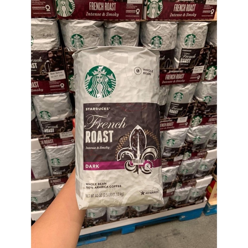 Cà phê hạt nguyên chất STARBUCKS Mỹ Arabica French Roast Dark 1,13kg | BigBuy360 - bigbuy360.vn