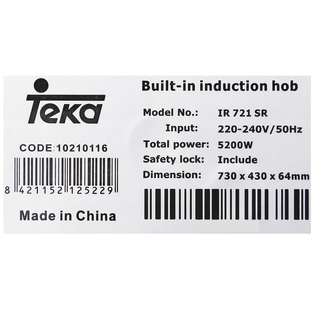 Bếp từ đôi TEKA IR 721 SR