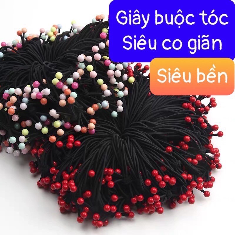 giây buộc tóc combo 60 chiếc