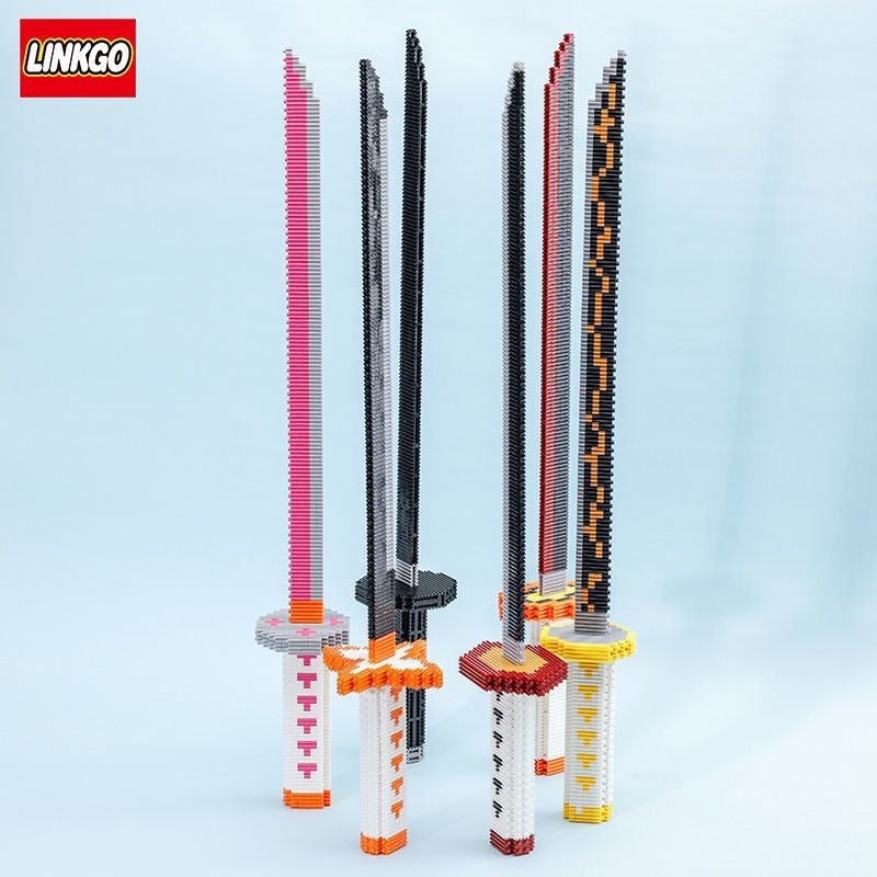 Đồ Chơi Lắp Ráp Mô Hình Kiếm Katana Của Zoro Trong Đảo Hải Tặc One Piece, Kimetsu Yaiba Với 230+ PCS