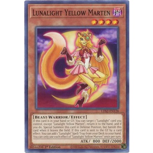 Thẻ bài Yugioh - TCG - Lunalight Yellow Marten / LDS2-EN128'