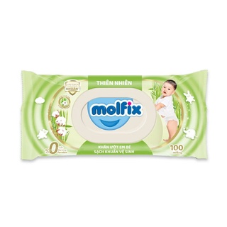 Khăn ướt kháng khuẩn Molfix 100 tờ