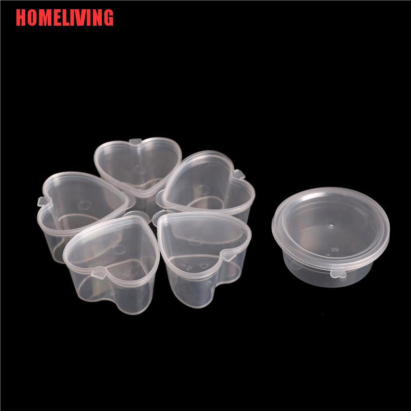 Set 10 Hộp Nhựa Trong Suốt Đựng Đồ Chơi Chất Dẻo Nhiều Màu Sắc