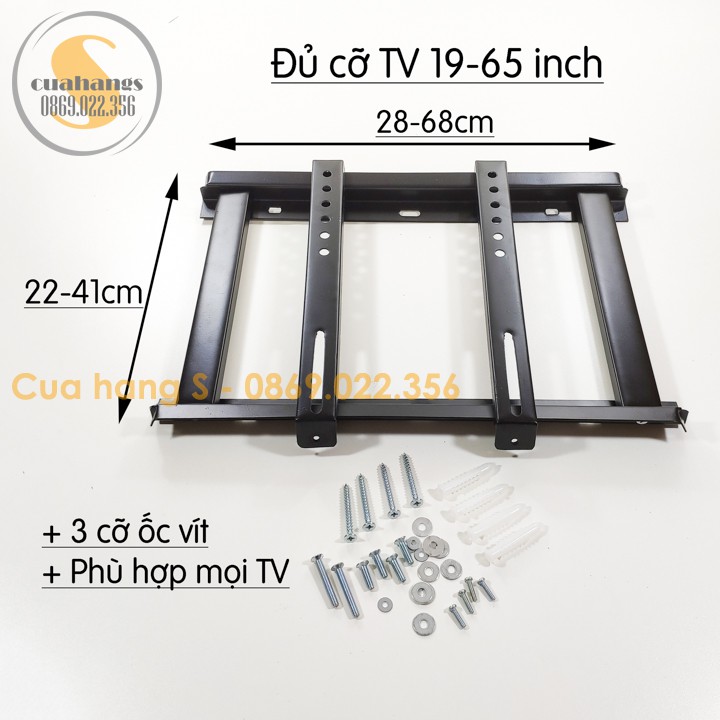 Giá treo Tivi gắn tường đa năng kích thước 19 - 65 inch - loại dày