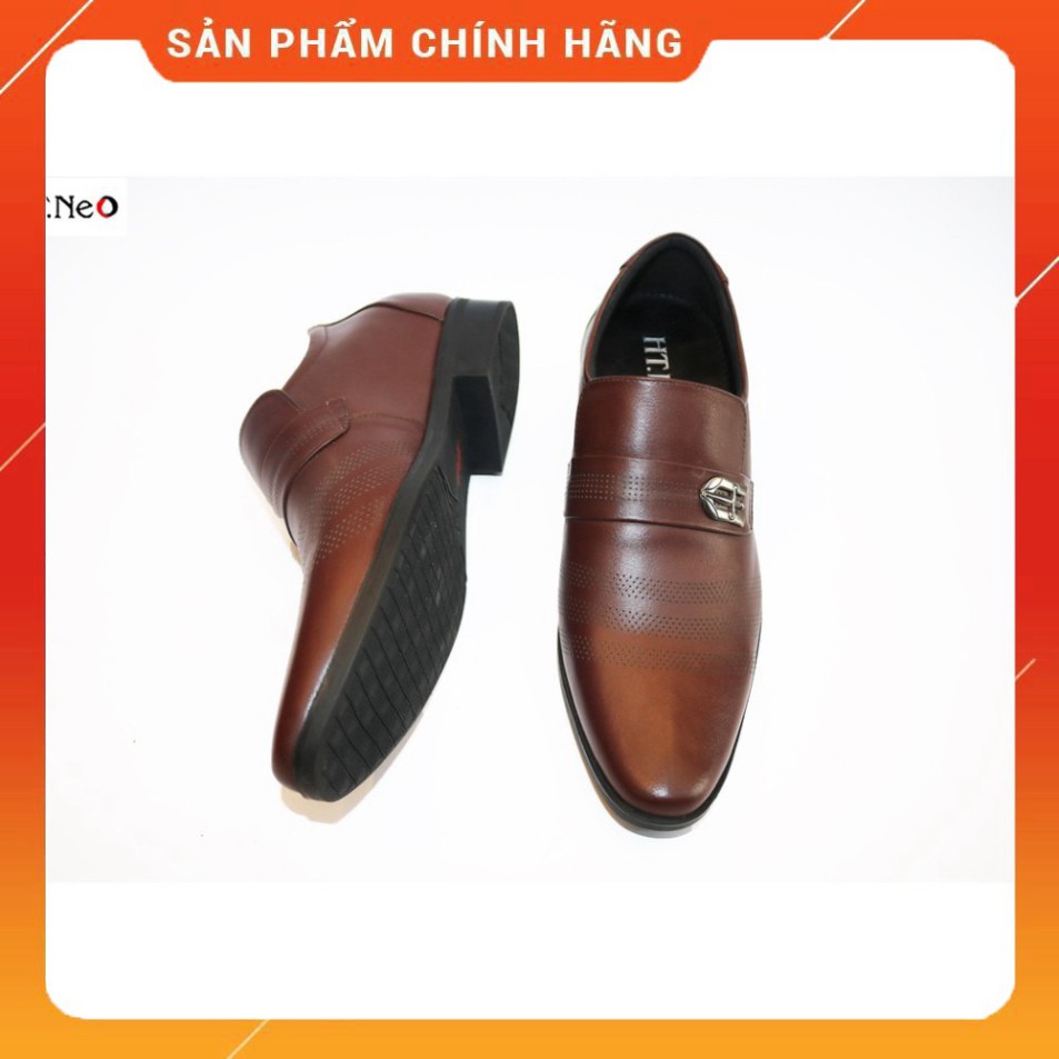 Giày nam tăng chiều cao 💔 HT.NEO 💔 da bò thật 100% kết hợp đế cao su cao ngay 6cm cực đẹp kết hợp quần tây siêu lịch s