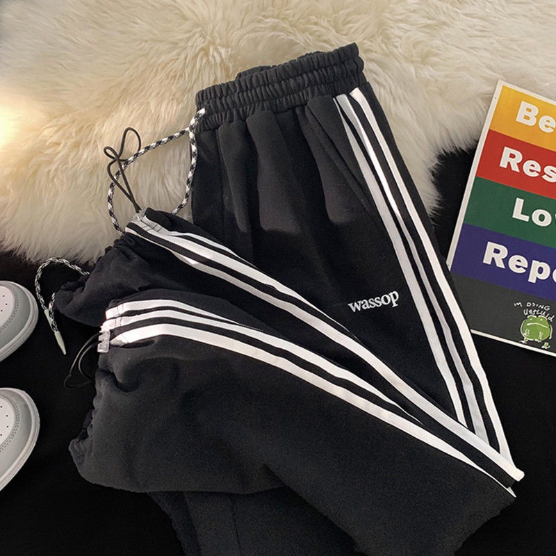 Quần Dài Thể Thao Nam Có Sọc Thời Trang Hàn Quốc