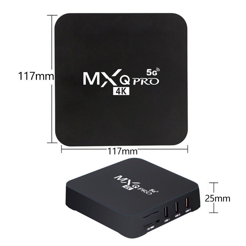 [Xem truyền hình] Android TV box MXQ PRO 4K 5G Android:10.1 Đã cài sãn kênh YouTube, Chorme...vv