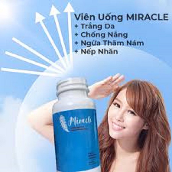 CHÍNH HÃNG] Miracle Thực Phẩm Chức Năng - Viên Uống Miracle Chống Nắng, Trắng Da, Giảm Thâm Nám Da, Nếp Nhăn | BigBuy360 - bigbuy360.vn