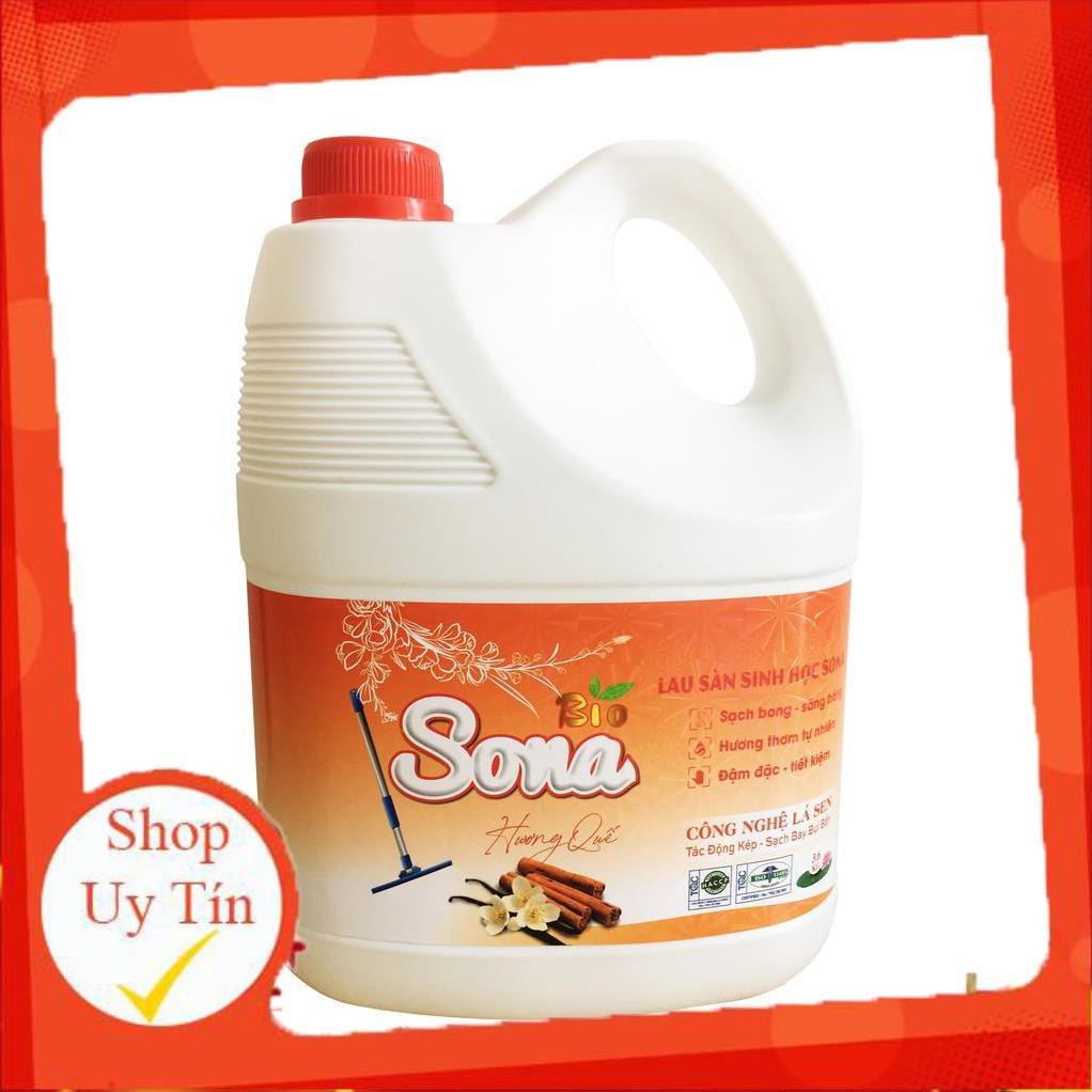 Nước Lau Sàn Sinh Học SoNa 3,6kg Hương Quế