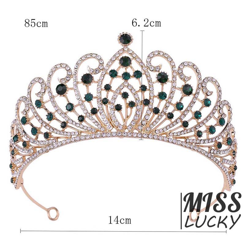 ❤HHN-VN 2019New High Grade Baroque Crown Tiara Europe and the United States Beam Luxury Handmade Rhi | BigBuy360 - bigbuy360.vn