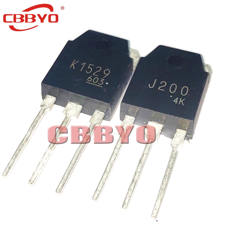 1 Cặp (1 Cái 2SK1529 + 1 Chiếc 2SJ200) K1529 J200 TO-3P Hoàn Toàn Mới