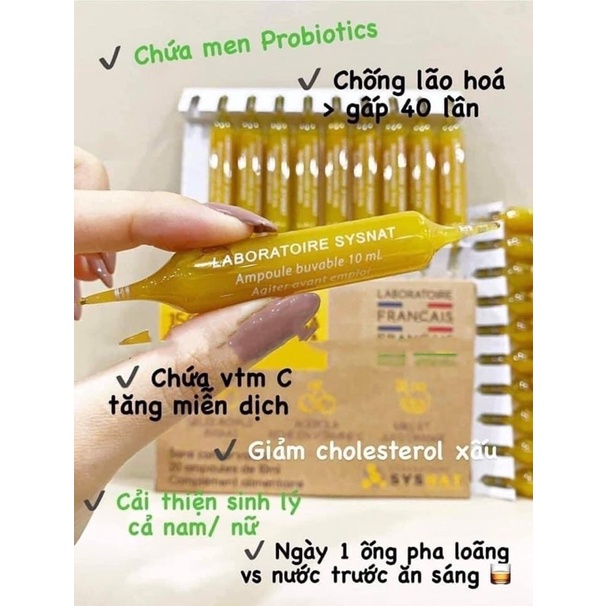 Sữa ong chúa 𝗚𝗘𝗟𝗘́𝗘 𝗥𝗢𝗬𝗔𝗟𝗘 𝟭𝟱𝟬𝟬 + 𝗔𝗖𝗘𝗥𝗢𝗟𝗔 nội địa Pháp