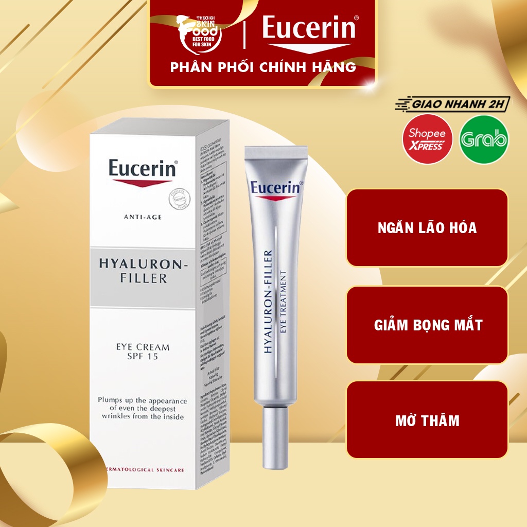 Kem Dưỡng Mắt Ngăn Ngừa Lão Hóa Eucerin Anti-age Hyaluron-filler Eye Cream 15ml