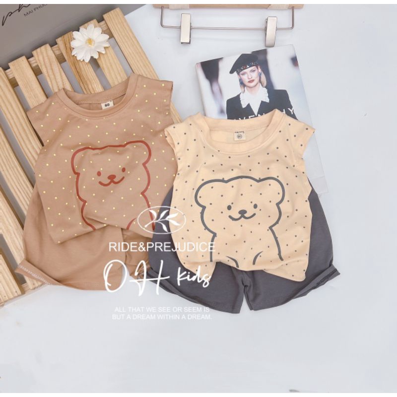 {8-18kg} Bộ ba lỗ bé trai size nhí (chất cotton tàu đẹp) Nhiều mẫu M465