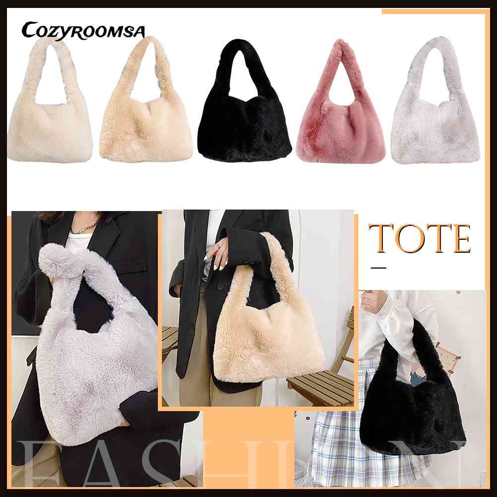 Túi Xách Lông Nhung Mềm Mại Thời Trang Thu Đông Dành Cho Nữ