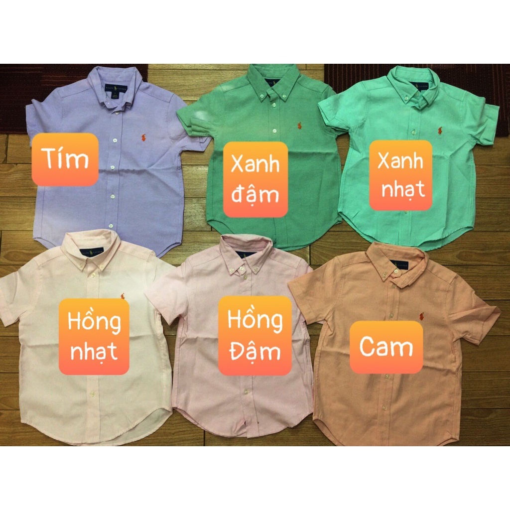 Áo sơ mi bé trai hàng xuất sz 2-8 tuổi