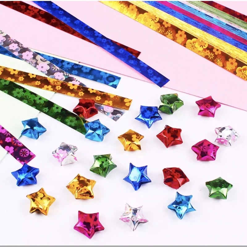 Giấy gấp sao Origami tệp 50 sao