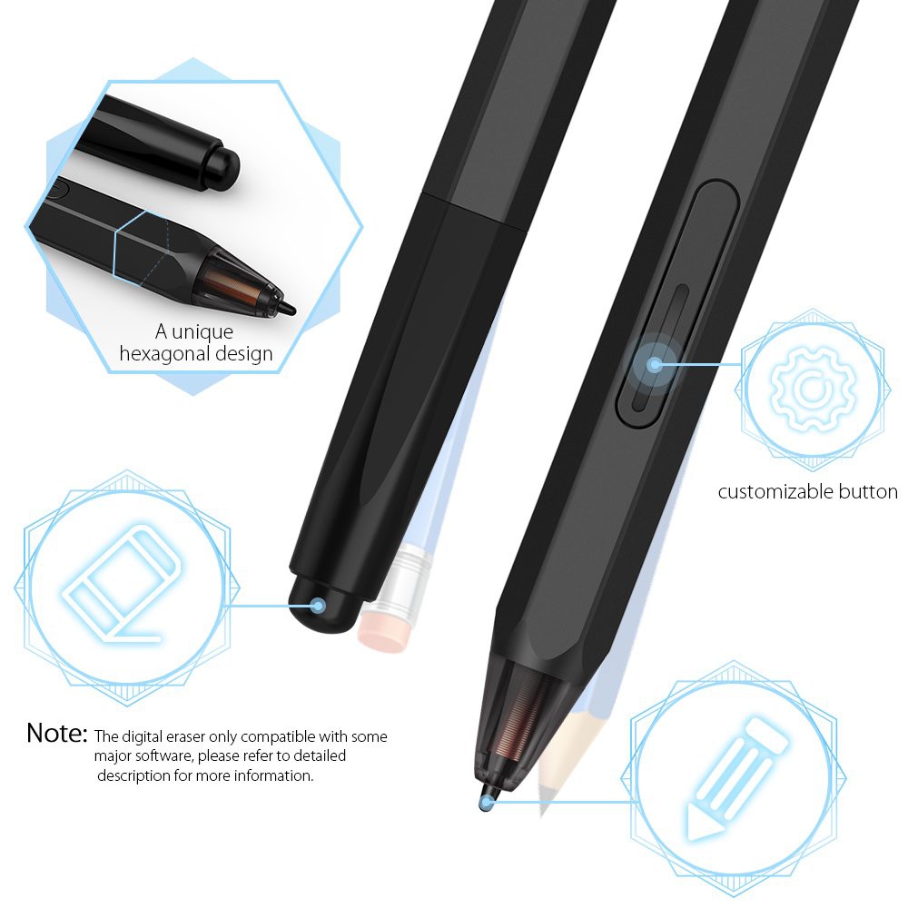 Bảng Vẽ Điện Tử XP-Pen Deco 02 6x10 inch 8192 Lực Nhấn, Vòng Xoay Dial Bạc