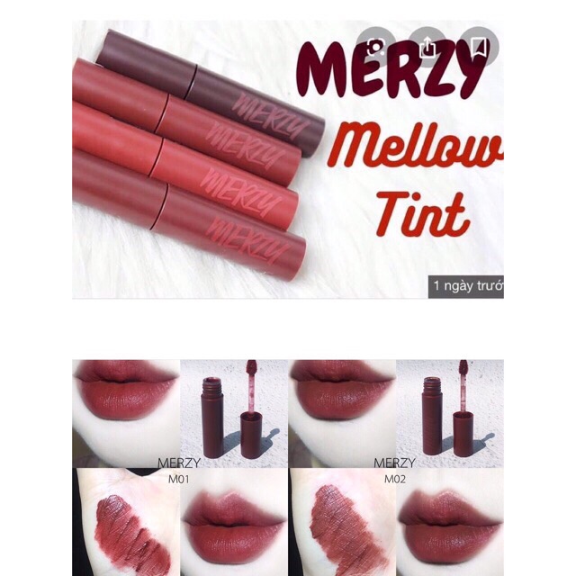 Combo 15 thỏi Son Kem Lì Merzy Bite The Beat Mellow Tint | BigBuy360 - bigbuy360.vn