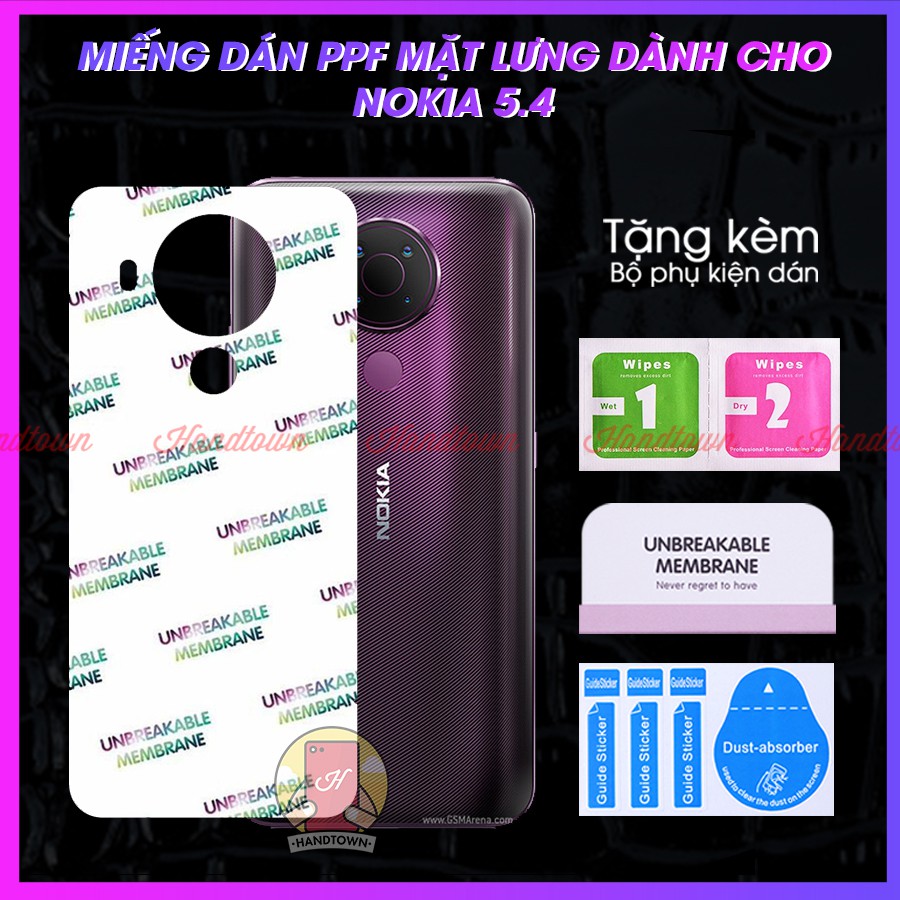 Dán PPF Mặt Lưng Nokia 5.4 nokia5.4 Kính Cường Lực Dẻo Vân Cá Sấu / Hiệu Ứng Cầu Vồng / Trong Suốt Chống Trầy Xước