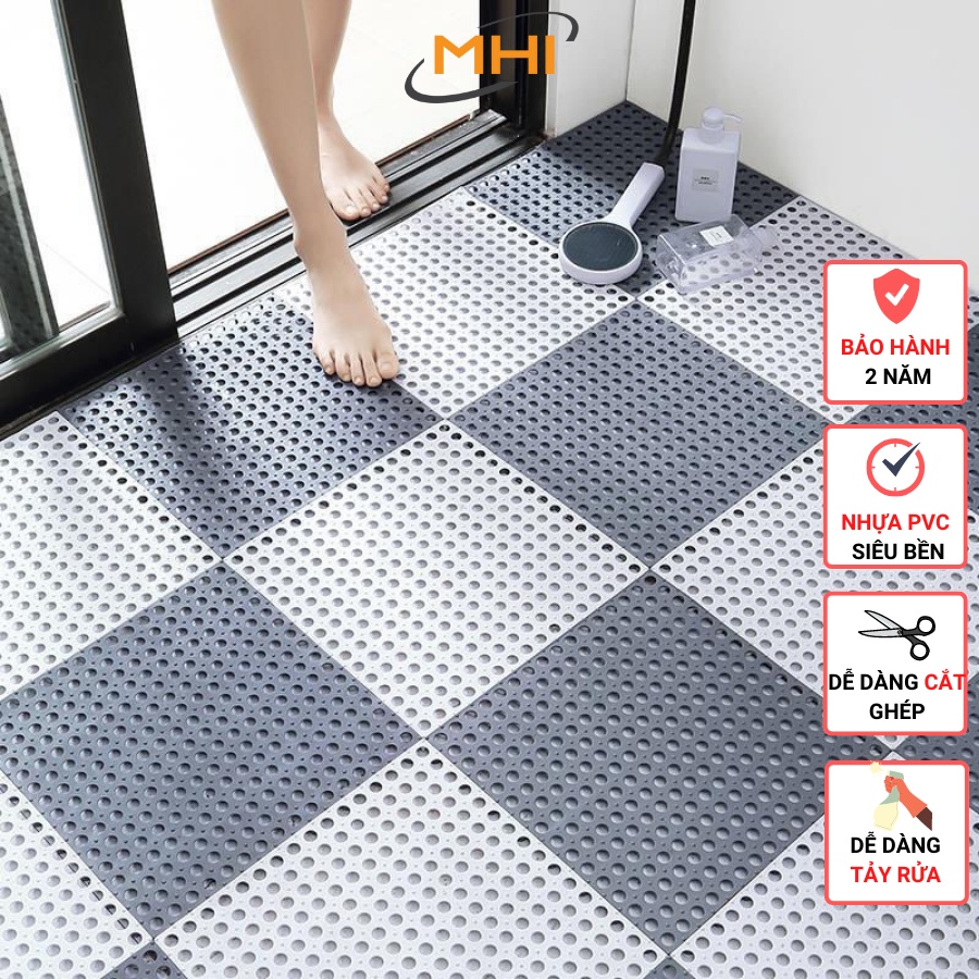 Tấm lót sàn MHI / thảm nhựa lỗ lót sàn MHI , chống trơn trượt / kháng khuẩn cho sàn nhà tắm / nhà bếp