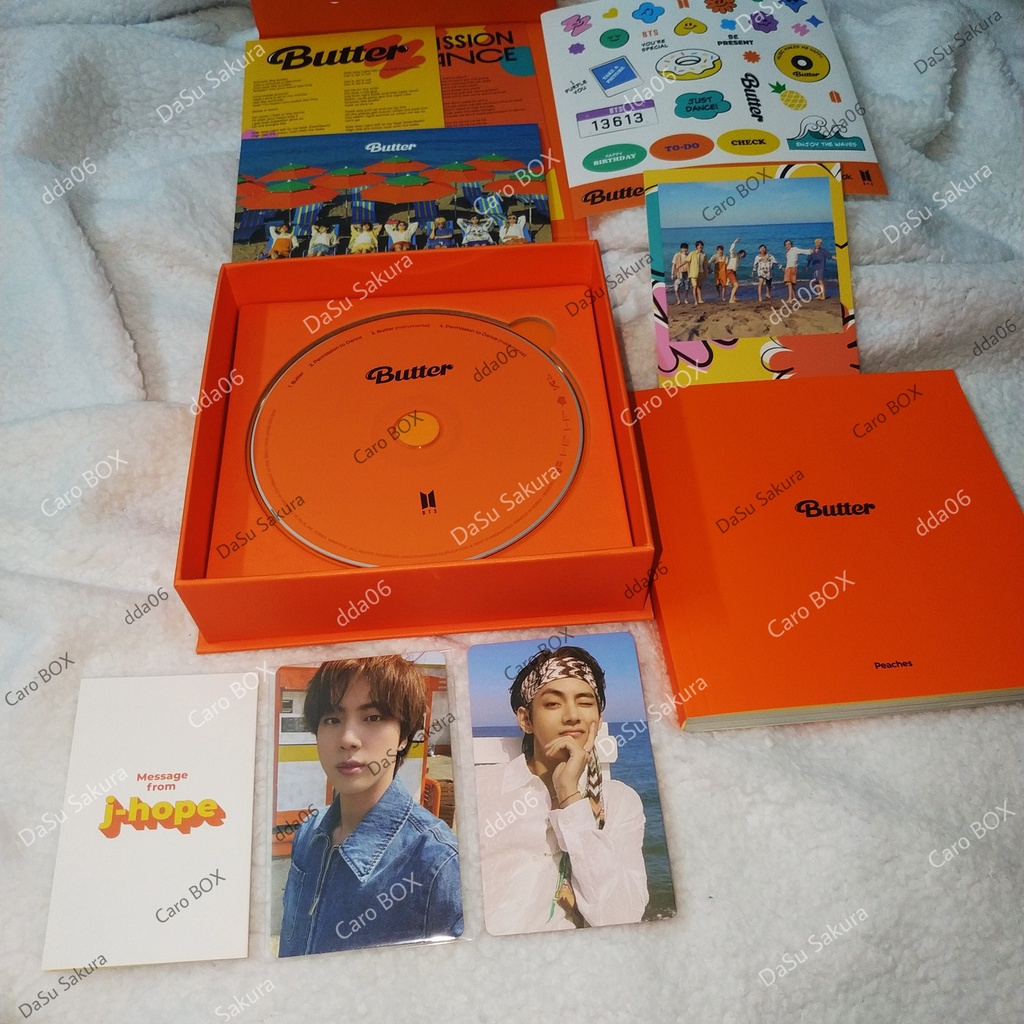 (Có Sẵn - Chính Hãng) BTS Album BUTTER Card V Taehyung Peaches