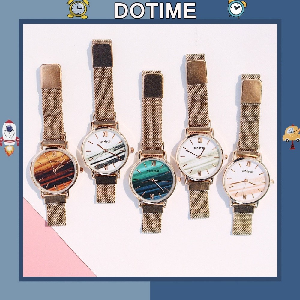 Đồng hồ nữ Dotime thời trang Candycat dây lưới nam châm đẹp ZO34 | BigBuy360 - bigbuy360.vn