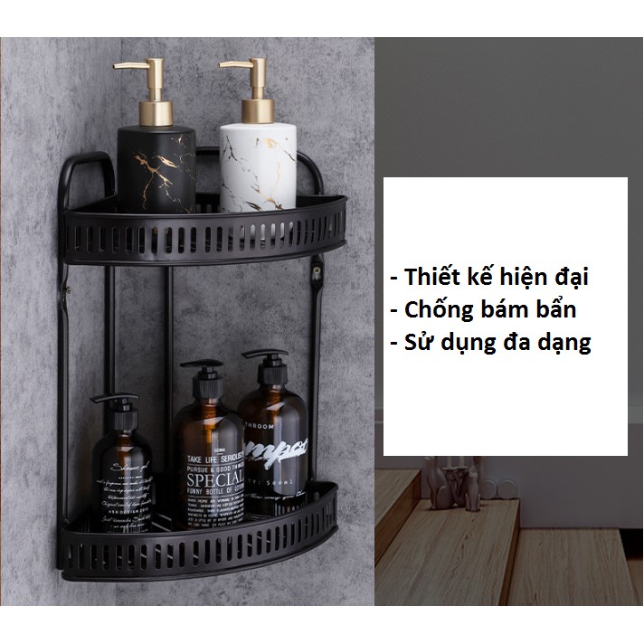 Kệ góc đựng đồ đa năng LABI VN LB061 - Để được cả chân đứng hoặc treo tường - Bảo hành 05 năm, xuất xứ Việt Nam